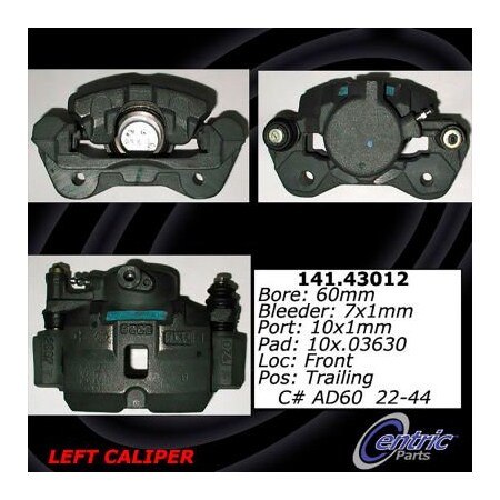 Centric Semi-Loaded Brake Caliper, Parts, 141.43012 141.43012
